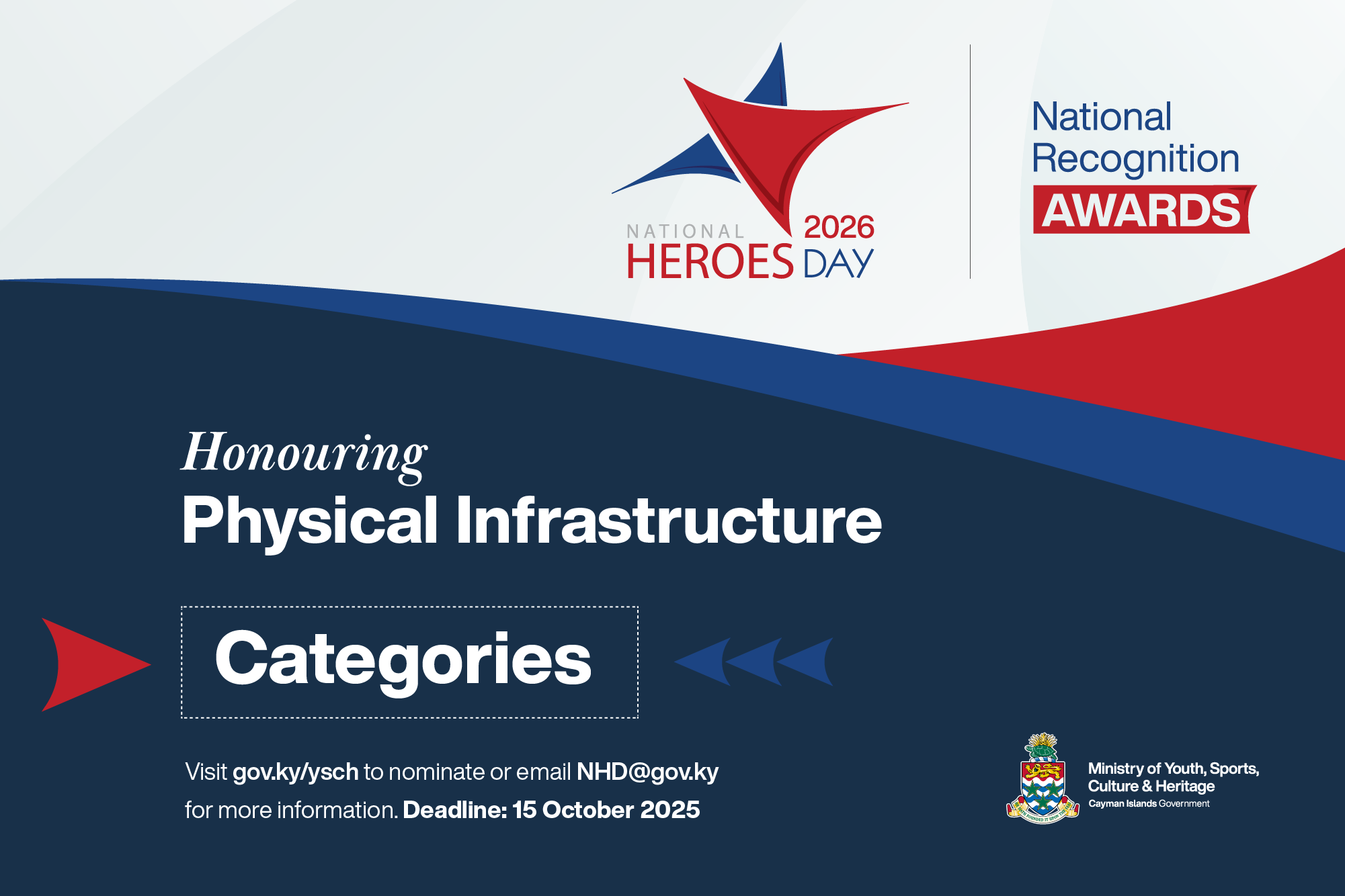 Cayman Islands National Heores Day awards now called National Recognition Awards 2026.